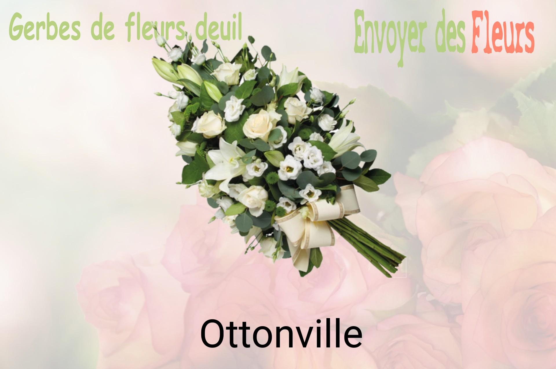 Gerbe de fleurs de deuil livrée à Ottonville
